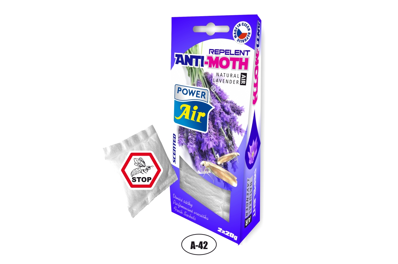 Power Air Anti-moth odpudzovač molí Levanduľa