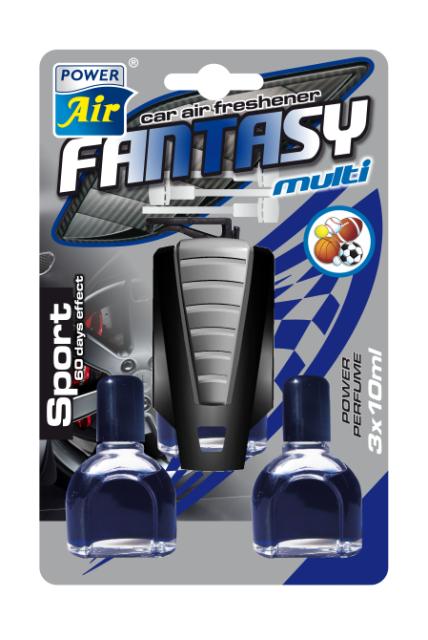 Power Air Fantasy Multi osviežovač vzduchu 3x10 ml Sport